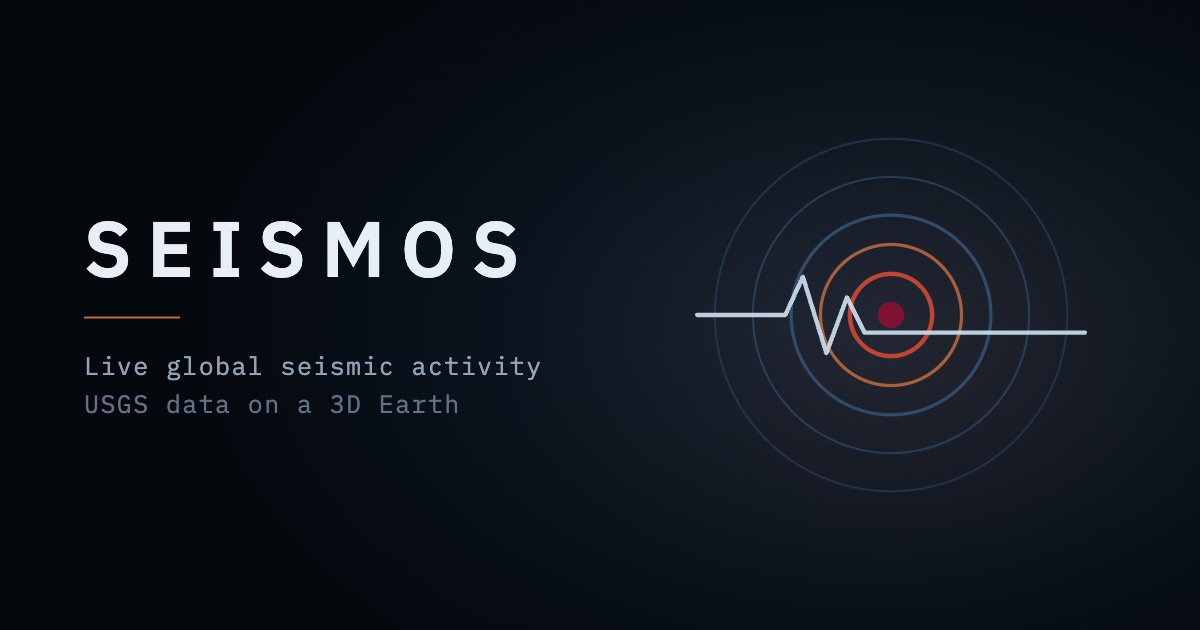 I built Seismos, an interactive 3D earthquake explorer using live USGS data